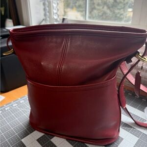 Vintage Coach Red Bleeker Bag - Style 4153